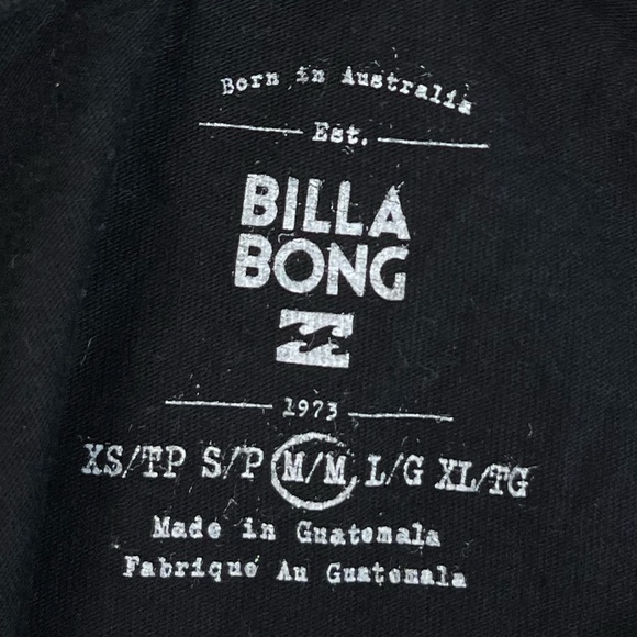 Billabong - Black Long Sleeve Shirt NWOT - Picture 4 of 5